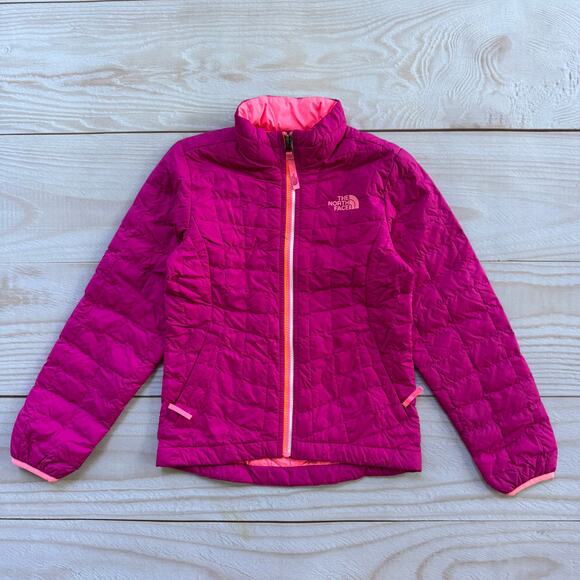 The North Face Girls XS (6) ThermoBall Eco Insulation Full Zip Puffer Jacket - Picture 1 of 9